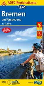 Bremen Fahrradkarte ADFC Regionalkarte Coverbild 2021